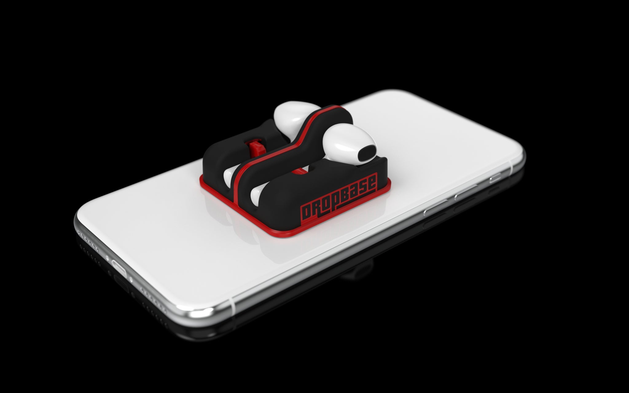 DropBase™ Headphone Case Black and Red Version