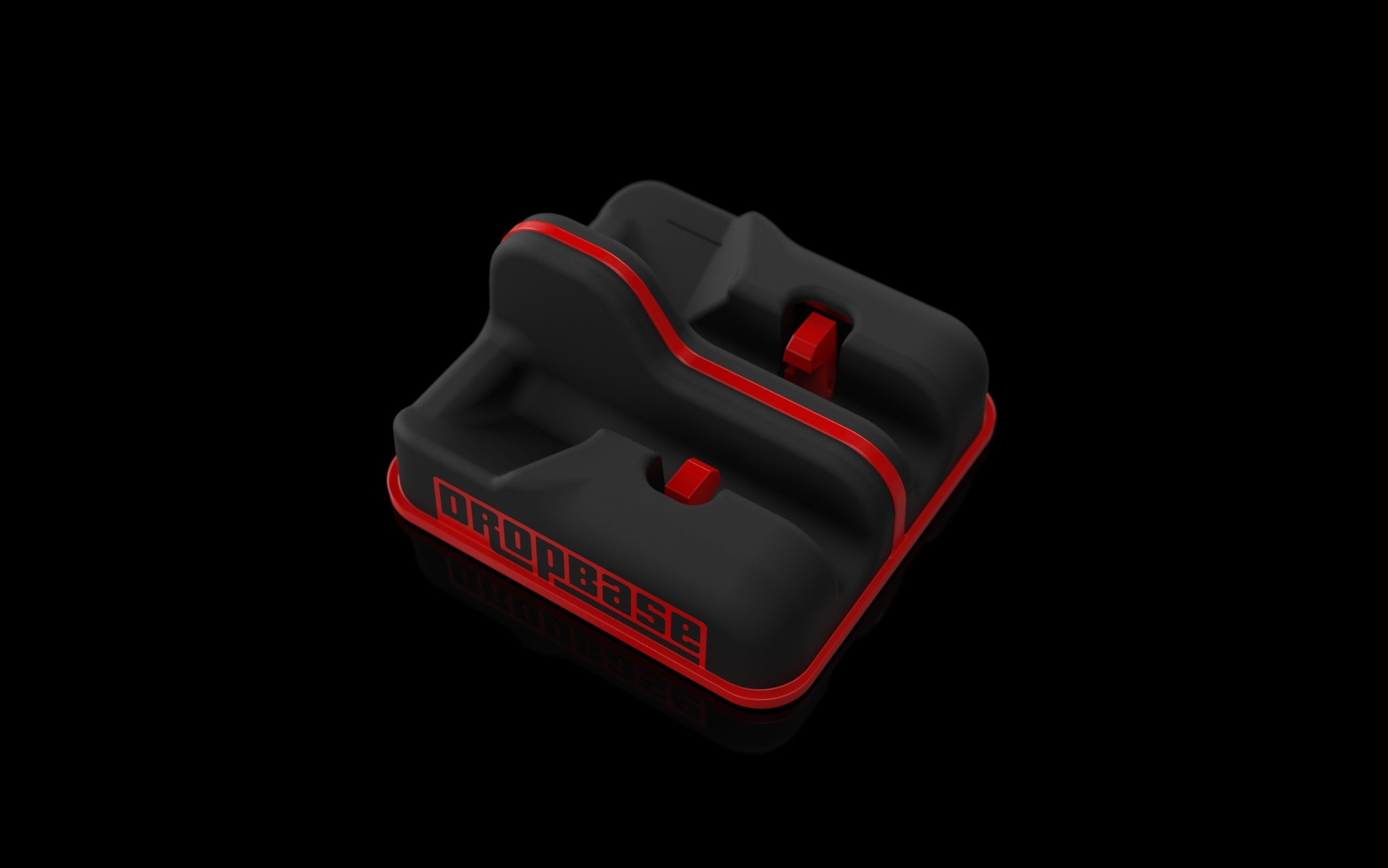 DropBase™ Headphone Case Black and Red Version